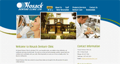 Desktop Screenshot of hosackdentureclinic.com