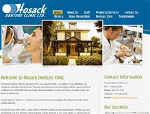 Tablet Screenshot of hosackdentureclinic.com
